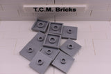 Light Bluish Gray / 87580 TCM Bricks Plate, Modified 2 x 2 with 1 Stud in Center (Jumper)