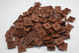 Reddish Brown / 87580 TCM Bricks Plate, Modified 2 x 2 with 1 Stud in Center (Jumper)