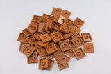 Medium Dark Flesh / 87580 TCM Bricks Plate, Modified 2 x 2 with 1 Stud in Center (Jumper)