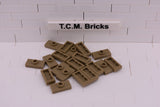 Dark Tan / 15573 TCM Bricks Plate, Modified 1 x 2 with 1 Stud (Jumper)