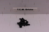 Black / 4599 TCM Bricks Tap 1 x 1 WITHOUT Hole in End