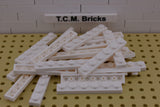 White / 3666 TCM Bricks Plate 1 x 6