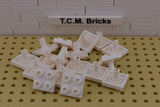 White / 2476 TCM Bricks Plate, Modified 2 x 2 with Pin on Bottom
