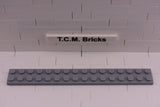 Light Bluish Gray / 4282 TCM Bricks Plate 2 x 16