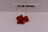 Red / 2555 TCM Bricks Plate, Modified 1 x 1 with Clip