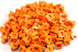 Orange / 2555 TCM Bricks Plate, Modified 1 x 1 with Clip